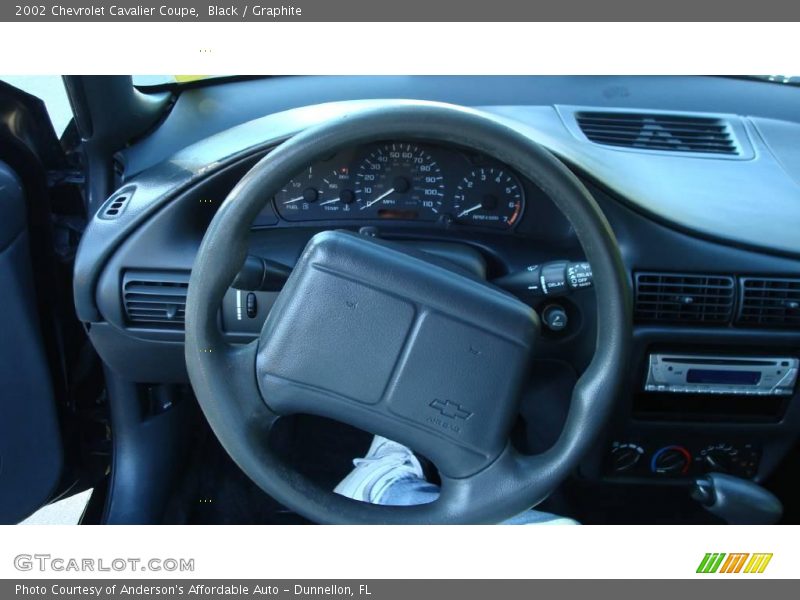 Black / Graphite 2002 Chevrolet Cavalier Coupe