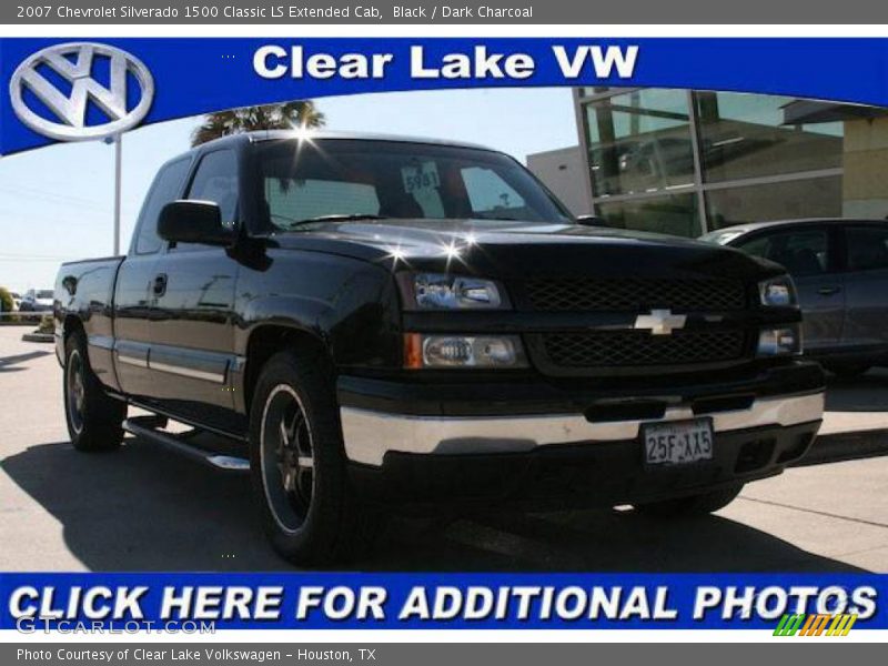 Black / Dark Charcoal 2007 Chevrolet Silverado 1500 Classic LS Extended Cab