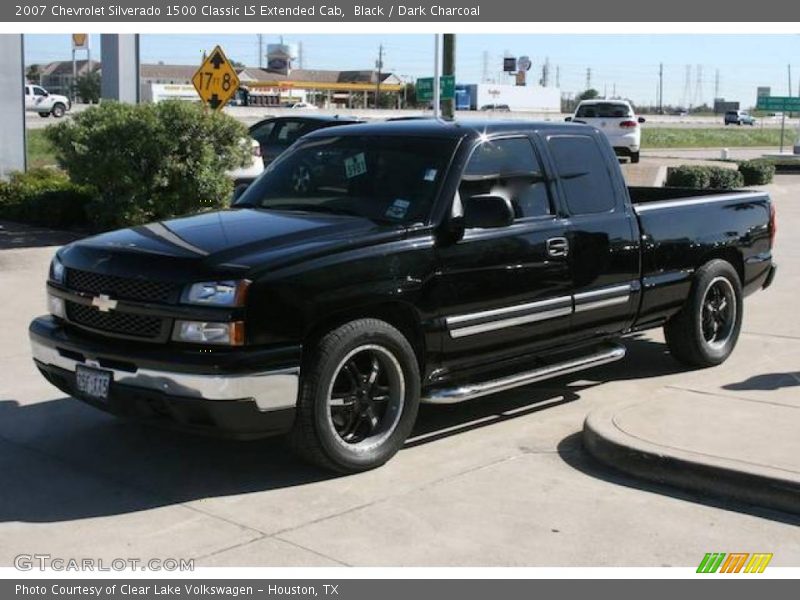 Black / Dark Charcoal 2007 Chevrolet Silverado 1500 Classic LS Extended Cab