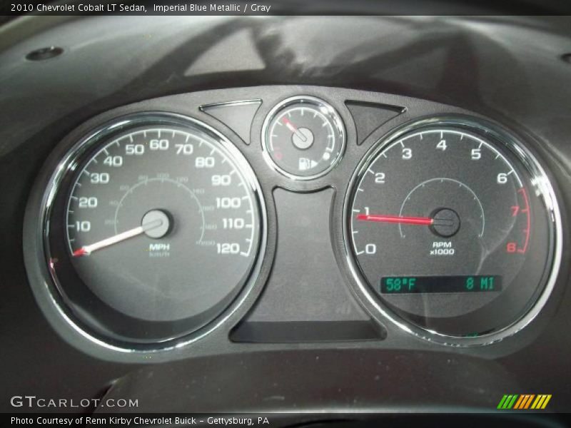 Imperial Blue Metallic / Gray 2010 Chevrolet Cobalt LT Sedan