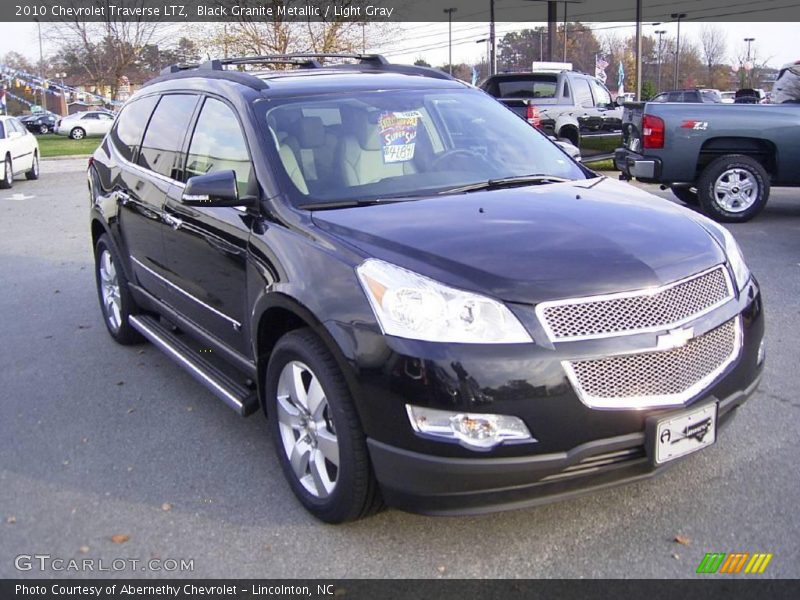 Black Granite Metallic / Light Gray 2010 Chevrolet Traverse LTZ