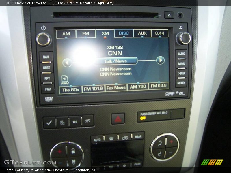 Black Granite Metallic / Light Gray 2010 Chevrolet Traverse LTZ