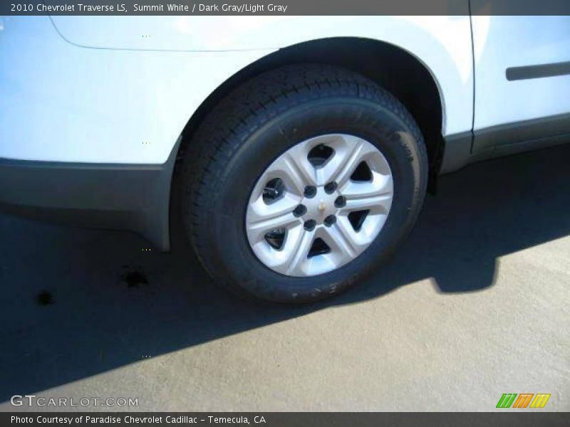 Summit White / Dark Gray/Light Gray 2010 Chevrolet Traverse LS