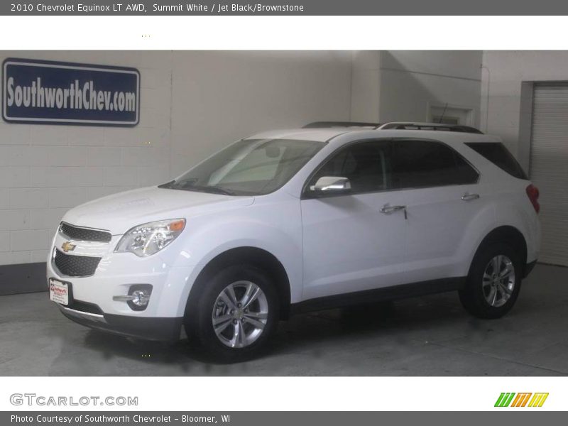 Summit White / Jet Black/Brownstone 2010 Chevrolet Equinox LT AWD