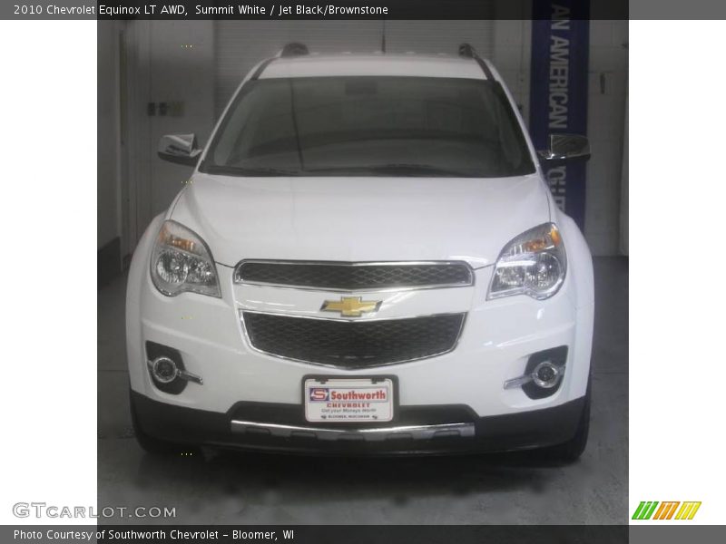 Summit White / Jet Black/Brownstone 2010 Chevrolet Equinox LT AWD