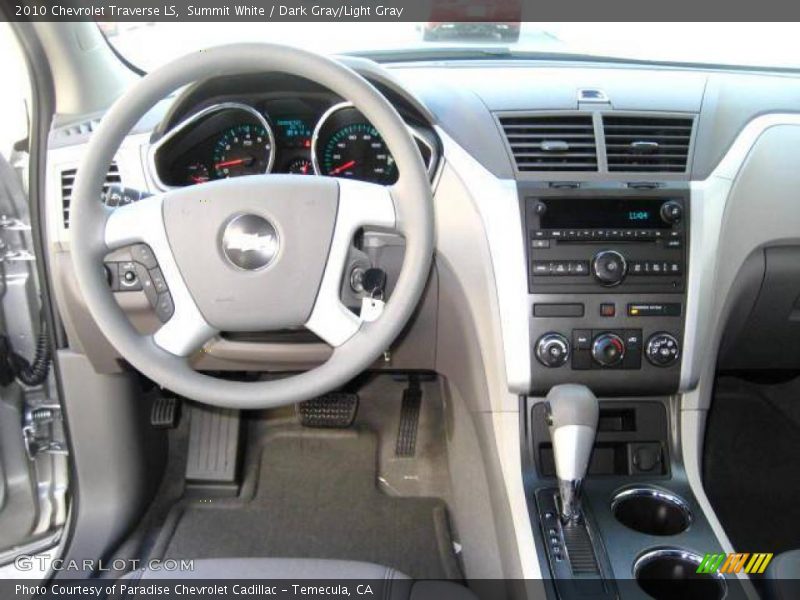 Summit White / Dark Gray/Light Gray 2010 Chevrolet Traverse LS