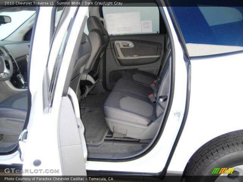 Summit White / Dark Gray/Light Gray 2010 Chevrolet Traverse LS