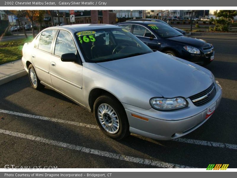 Galaxy Silver Metallic / Gray 2002 Chevrolet Malibu Sedan