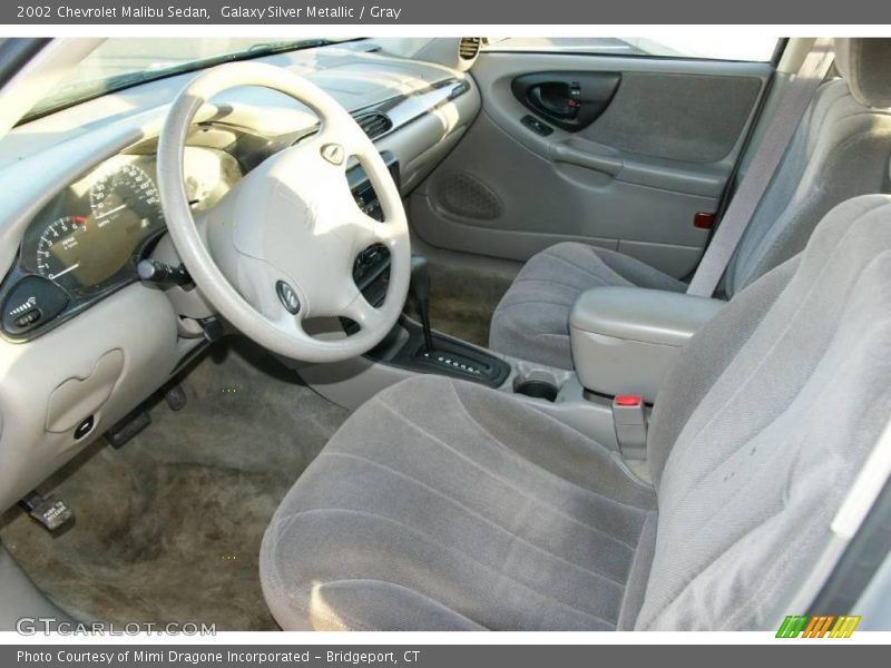 Galaxy Silver Metallic / Gray 2002 Chevrolet Malibu Sedan