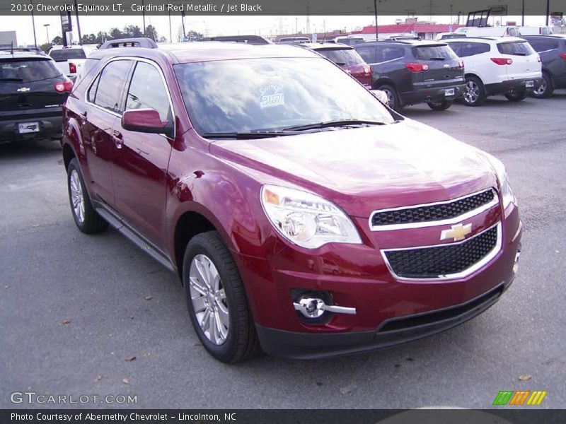 Cardinal Red Metallic / Jet Black 2010 Chevrolet Equinox LT