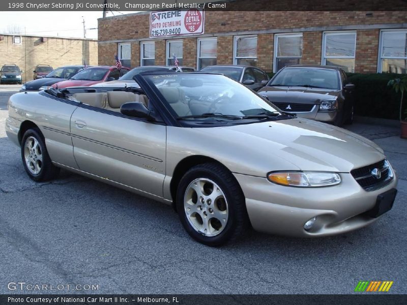 Champagne Pearl Metallic / Camel 1998 Chrysler Sebring JXi Convertible