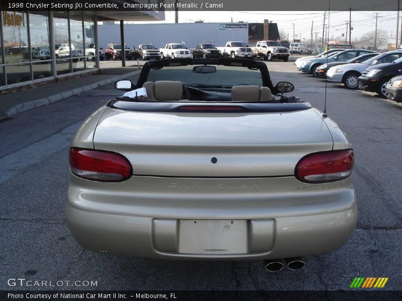 Champagne Pearl Metallic / Camel 1998 Chrysler Sebring JXi Convertible