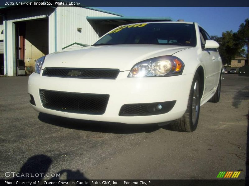 White / Ebony 2009 Chevrolet Impala SS