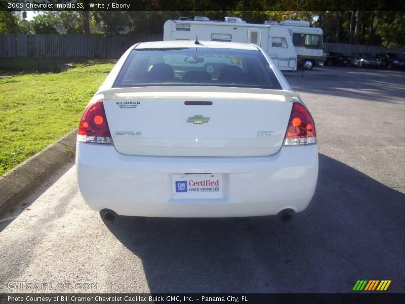 White / Ebony 2009 Chevrolet Impala SS