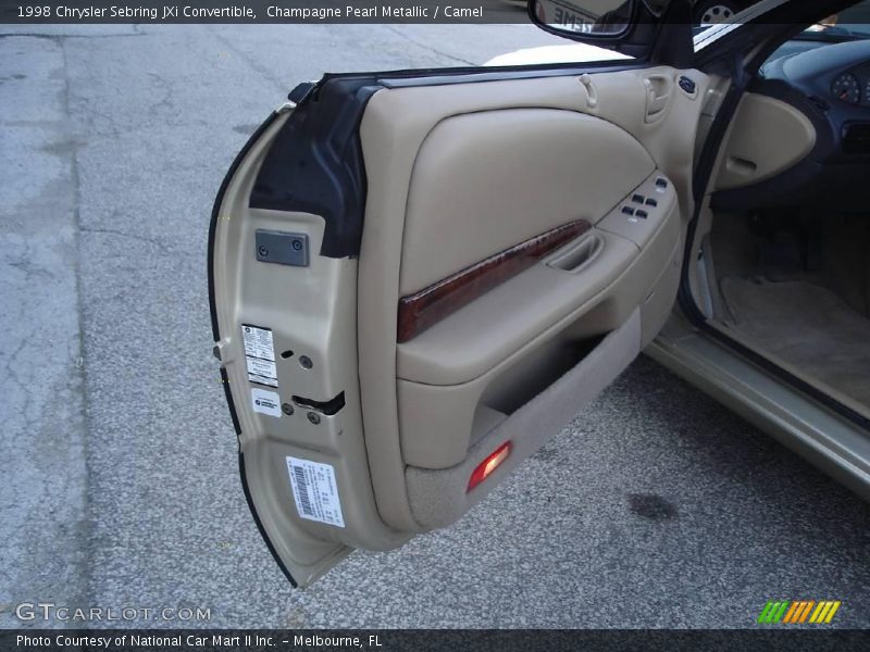 Champagne Pearl Metallic / Camel 1998 Chrysler Sebring JXi Convertible