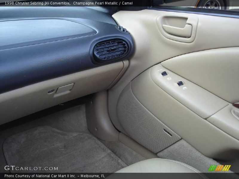 Champagne Pearl Metallic / Camel 1998 Chrysler Sebring JXi Convertible