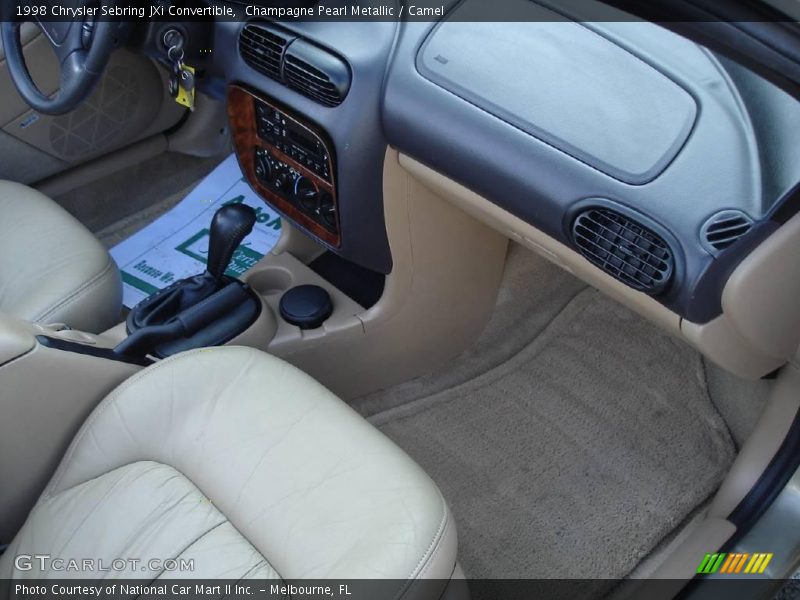 Champagne Pearl Metallic / Camel 1998 Chrysler Sebring JXi Convertible