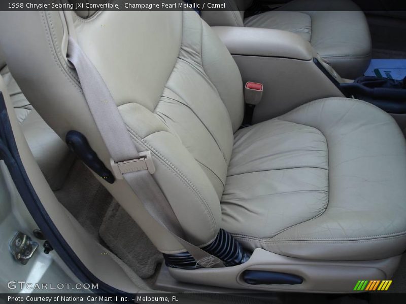 Champagne Pearl Metallic / Camel 1998 Chrysler Sebring JXi Convertible