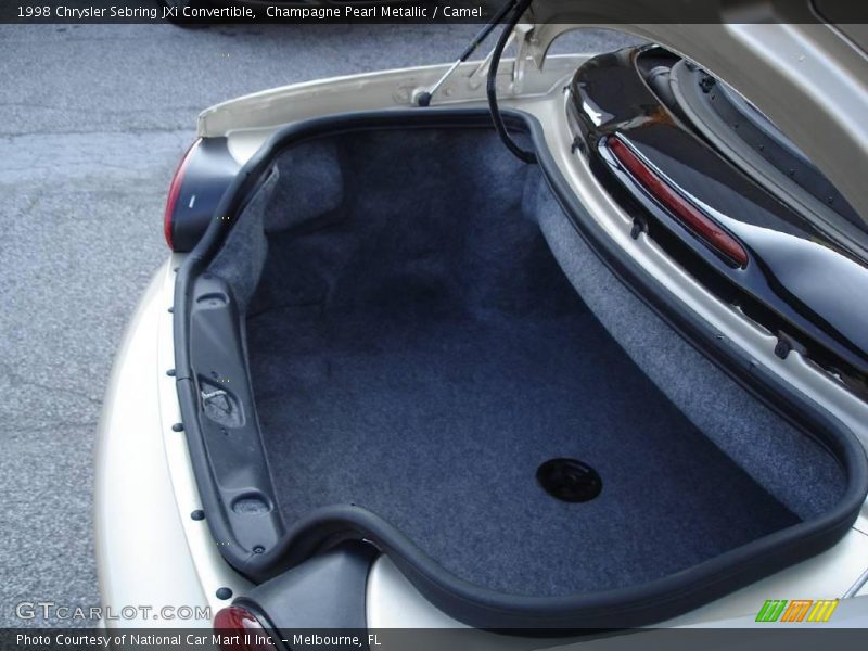 Champagne Pearl Metallic / Camel 1998 Chrysler Sebring JXi Convertible