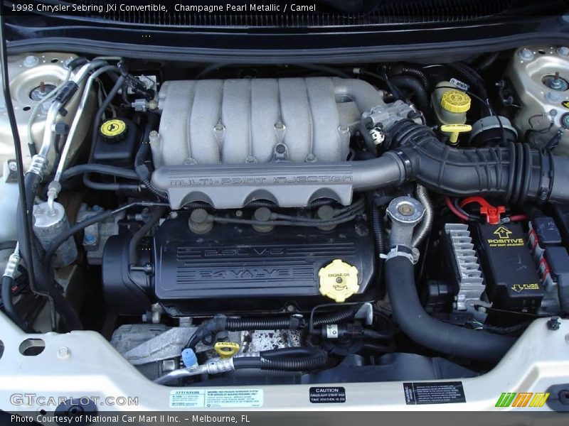 Champagne Pearl Metallic / Camel 1998 Chrysler Sebring JXi Convertible