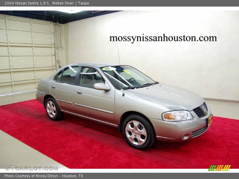 Molten Silver / Taupe 2004 Nissan Sentra 1.8 S