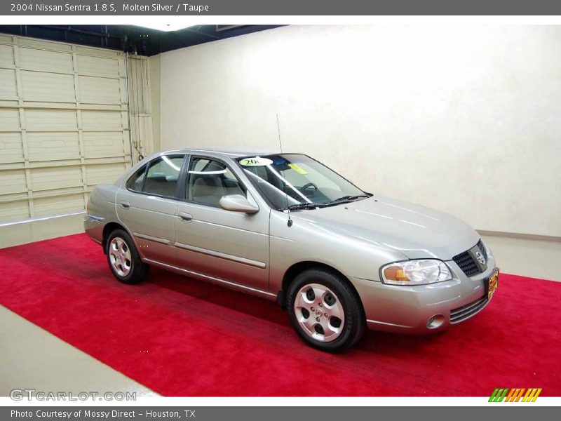 Molten Silver / Taupe 2004 Nissan Sentra 1.8 S