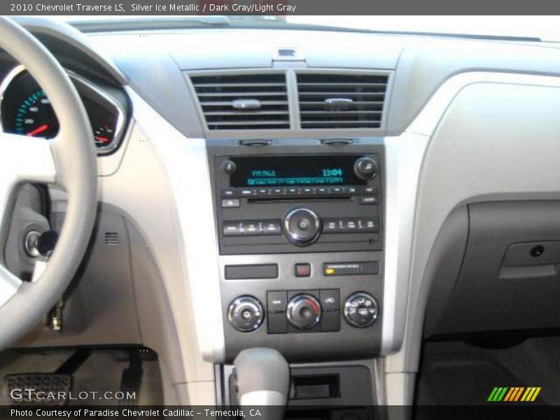 Silver Ice Metallic / Dark Gray/Light Gray 2010 Chevrolet Traverse LS