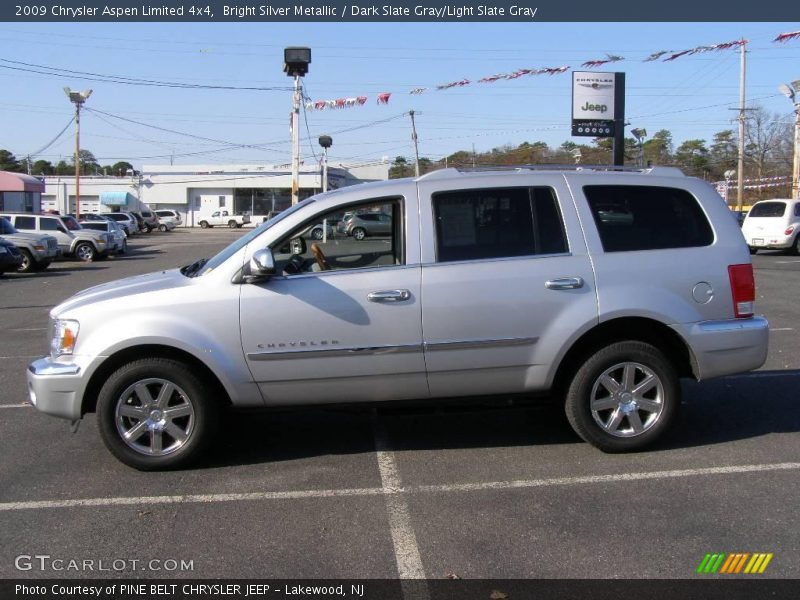 Bright Silver Metallic / Dark Slate Gray/Light Slate Gray 2009 Chrysler Aspen Limited 4x4