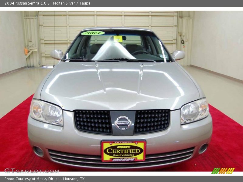 Molten Silver / Taupe 2004 Nissan Sentra 1.8 S