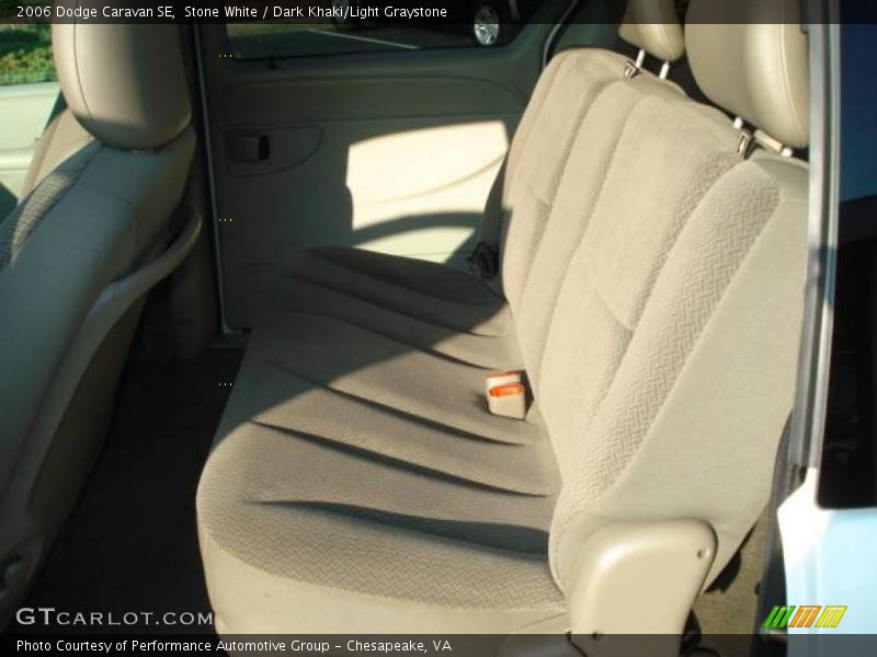 Stone White / Dark Khaki/Light Graystone 2006 Dodge Caravan SE