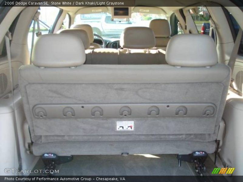 Stone White / Dark Khaki/Light Graystone 2006 Dodge Caravan SE