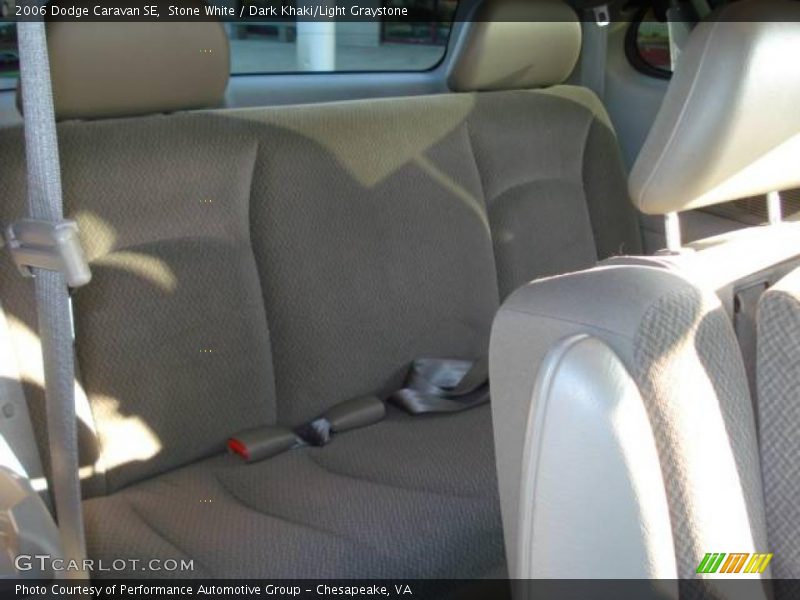 Stone White / Dark Khaki/Light Graystone 2006 Dodge Caravan SE