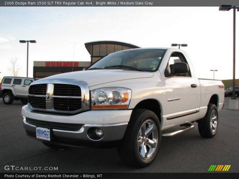 Bright White / Medium Slate Gray 2006 Dodge Ram 1500 SLT TRX Regular Cab 4x4