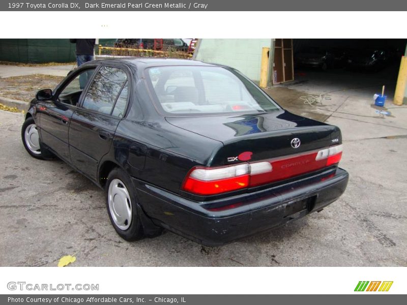 Dark Emerald Pearl Green Metallic / Gray 1997 Toyota Corolla DX