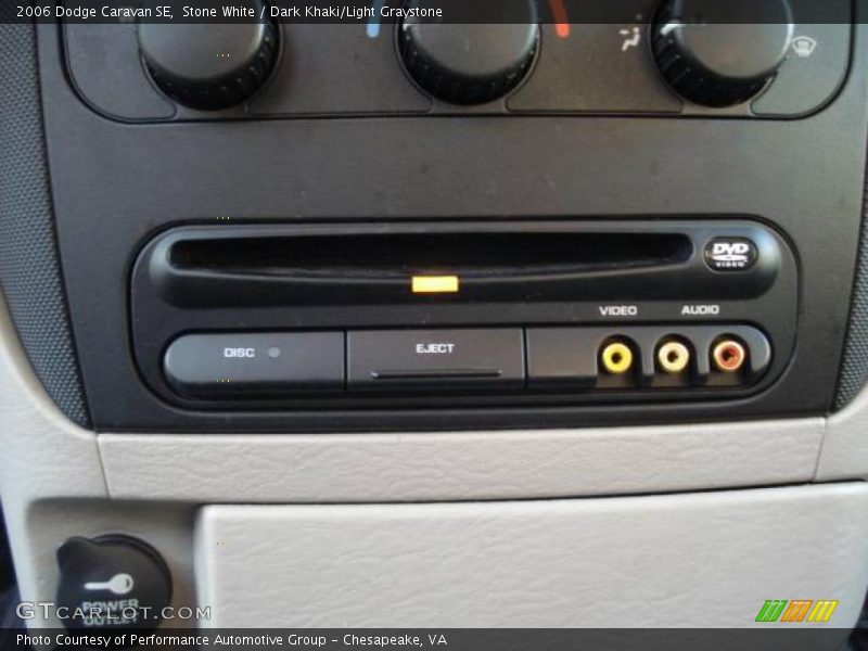 Stone White / Dark Khaki/Light Graystone 2006 Dodge Caravan SE