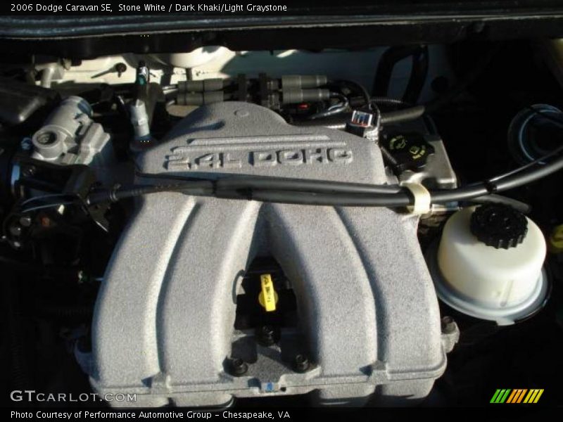 Stone White / Dark Khaki/Light Graystone 2006 Dodge Caravan SE