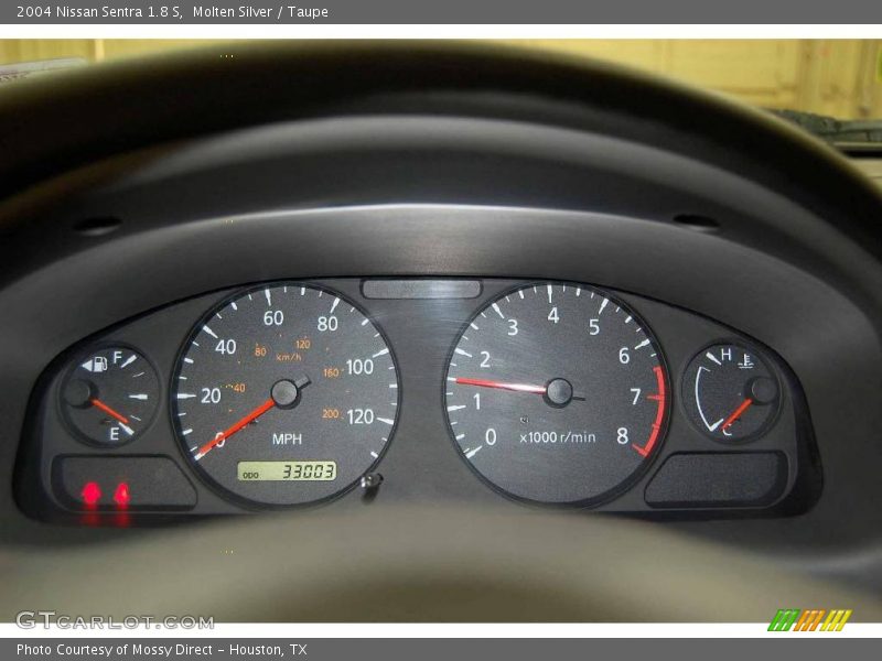 Molten Silver / Taupe 2004 Nissan Sentra 1.8 S