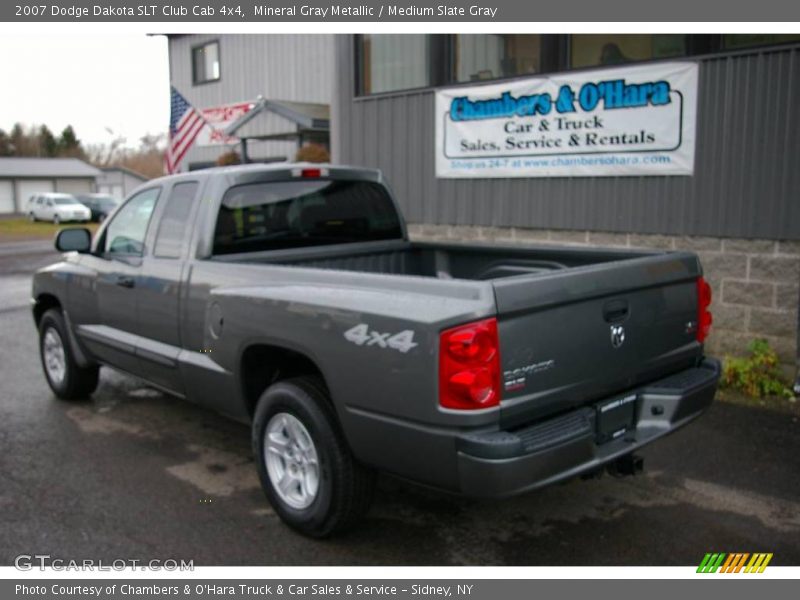 Mineral Gray Metallic / Medium Slate Gray 2007 Dodge Dakota SLT Club Cab 4x4