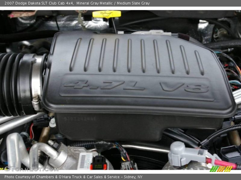 Mineral Gray Metallic / Medium Slate Gray 2007 Dodge Dakota SLT Club Cab 4x4