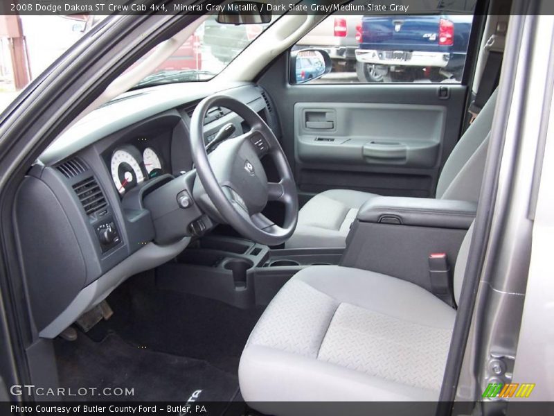 Mineral Gray Metallic / Dark Slate Gray/Medium Slate Gray 2008 Dodge Dakota ST Crew Cab 4x4