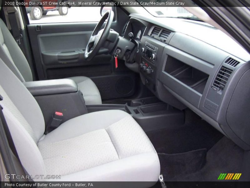 Mineral Gray Metallic / Dark Slate Gray/Medium Slate Gray 2008 Dodge Dakota ST Crew Cab 4x4