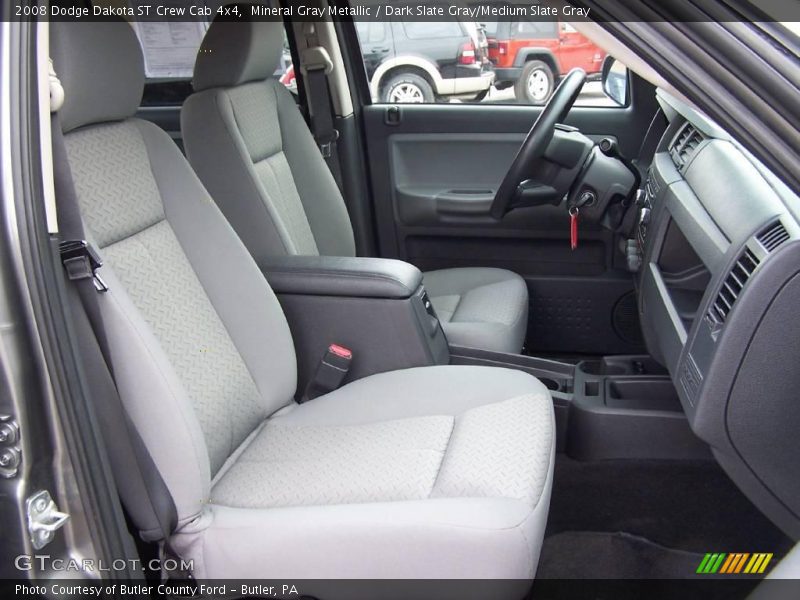 Mineral Gray Metallic / Dark Slate Gray/Medium Slate Gray 2008 Dodge Dakota ST Crew Cab 4x4