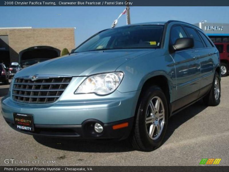 Clearwater Blue Pearlcoat / Pastel Slate Gray 2008 Chrysler Pacifica Touring