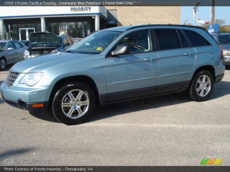 Clearwater Blue Pearlcoat / Pastel Slate Gray 2008 Chrysler Pacifica Touring