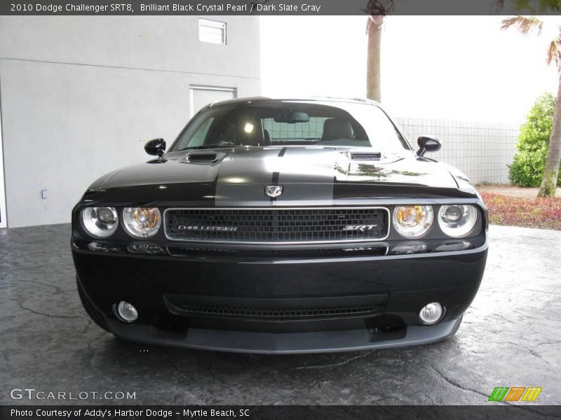 Brilliant Black Crystal Pearl / Dark Slate Gray 2010 Dodge Challenger SRT8