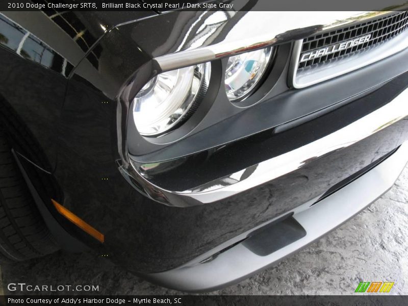 Brilliant Black Crystal Pearl / Dark Slate Gray 2010 Dodge Challenger SRT8
