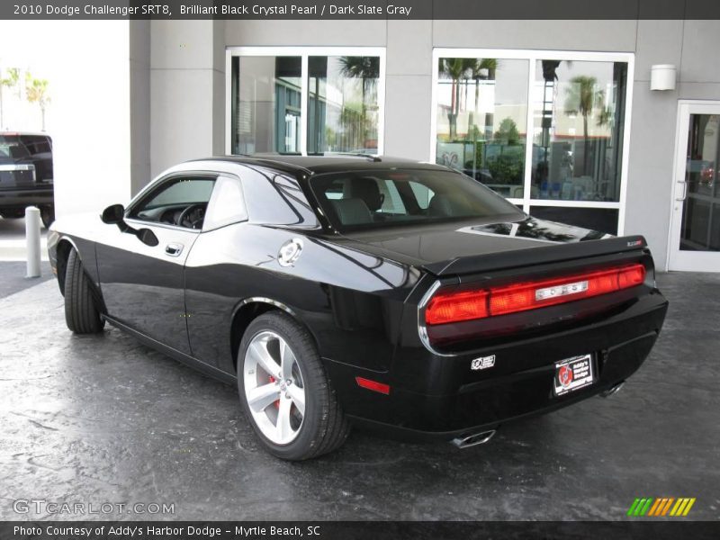 Brilliant Black Crystal Pearl / Dark Slate Gray 2010 Dodge Challenger SRT8