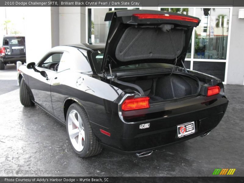 Brilliant Black Crystal Pearl / Dark Slate Gray 2010 Dodge Challenger SRT8