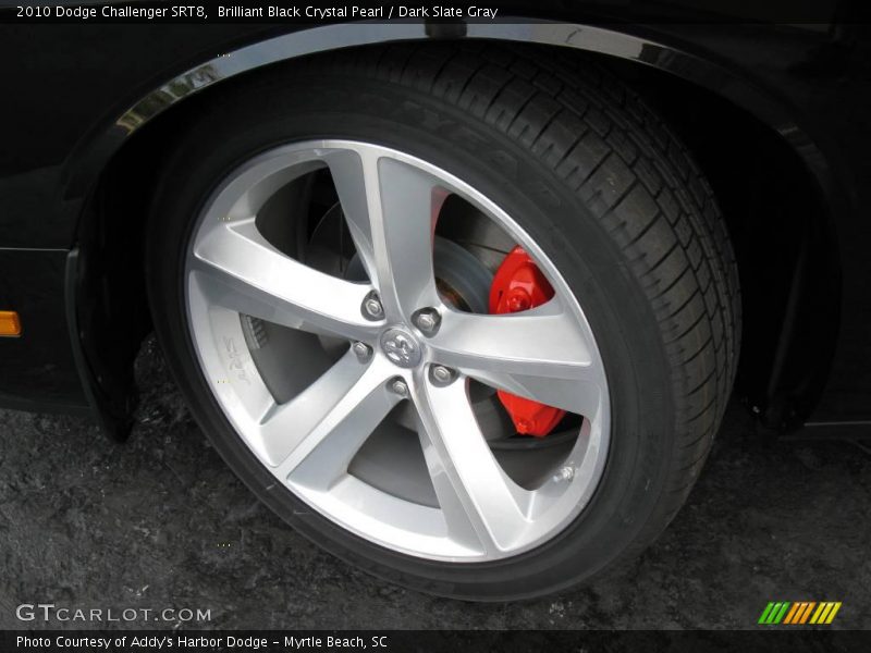 Brilliant Black Crystal Pearl / Dark Slate Gray 2010 Dodge Challenger SRT8