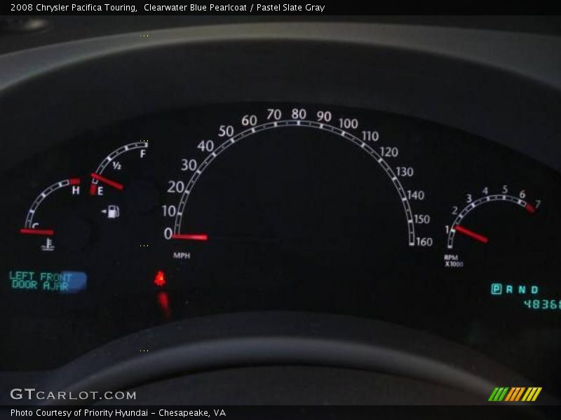 Clearwater Blue Pearlcoat / Pastel Slate Gray 2008 Chrysler Pacifica Touring